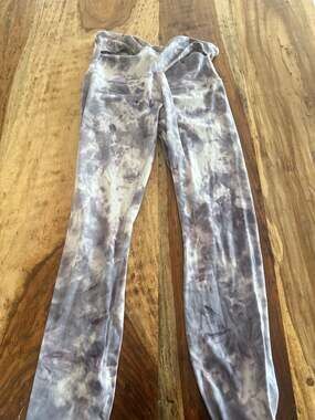 lululemon Align Pant 28" Diamond Dye Stargaze Pitch Grey Criss Cross Waist 8